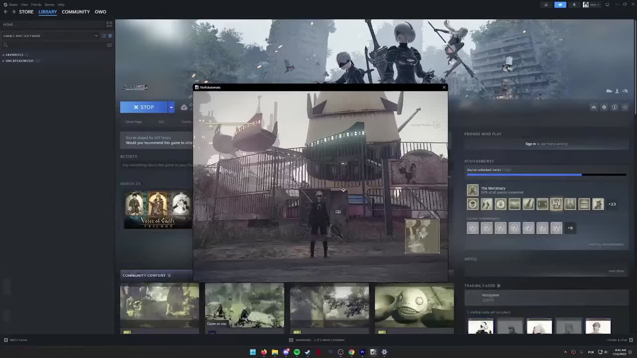 tangkapan layar nier game