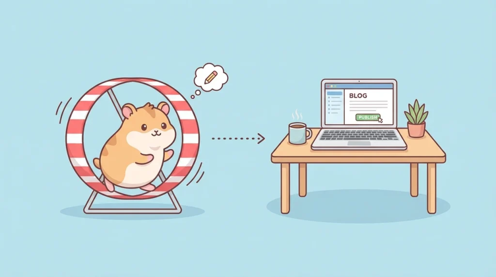 ilustrasi penulis hamster