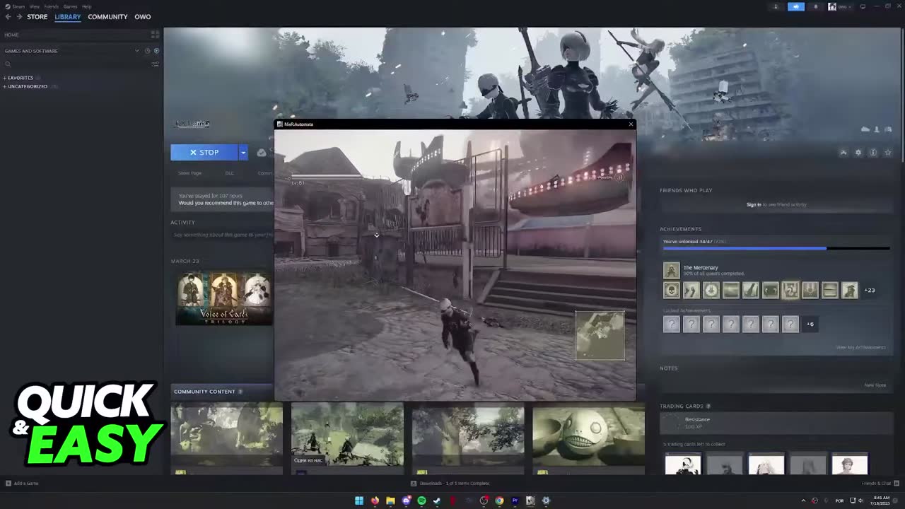 tangkapan layar nier game