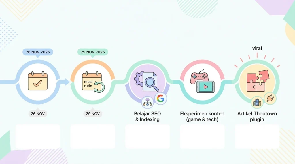 timeline selama ngebuat artikel