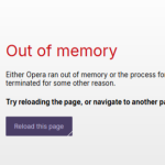 Error Out of Memory